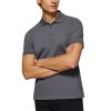 Asphalt-Grey Polo Shirt With Three Buttons - Image 6