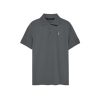 Asphalt-Grey Polo Shirt With Three Buttons - Image 4