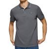 Asphalt-Grey Polo Shirt With Two Buttons - Image 2