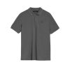 Asphalt-Grey Polo Shirt With Two Buttons - Image 5