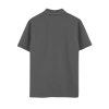 Asphalt-Grey Polo Shirt With Two Buttons - Image 6