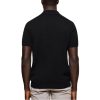 Black Short-Sleeve Knitted Polo Shirt - Image 4