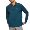 Blue Polo Shirt With Two Buttons - Image 2