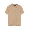 Caramel Short-Sleeve Knitted Polo Shirt - Image 5