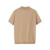 Caramel Short-Sleeve Knitted Polo Shirt - Image 6