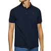 Navy-Blue Polo Shirt With Three Buttons - Image 2