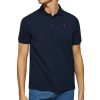 Navy-Blue Polo Shirt With Three Buttons - Image 3