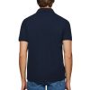 Navy-Blue Polo Shirt With Three Buttons - Image 4