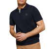 Caramel Short-Sleeve Knitted Polo Shirt - Image 7